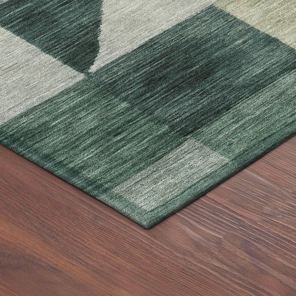 Chantille Machine Washable Indoor/Outdoor Abstract ACN2373 Basil 2 ft. x 3 ft. Accent Rug