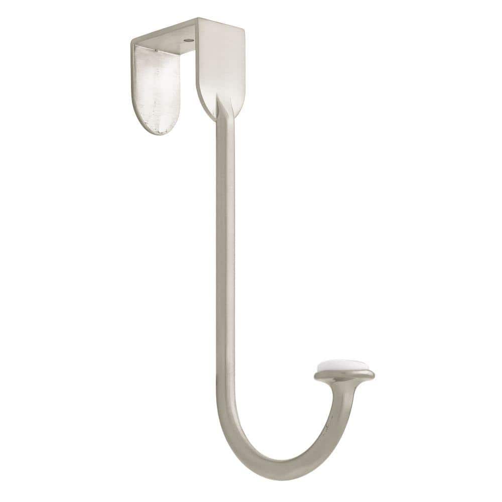 4 STRONG WHITE PLASTIC OVER THE DOOR HOOKS HANGERS SET IRONING CLOTHES TOWELS 