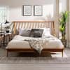 Walker Edison Furniture Company Spindle Back Solid Wood Queen Bed in Caramel HDQSPINCA