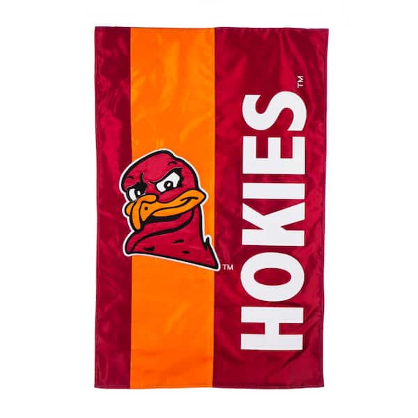 Evergreen 2-1/3 ft. x 3-2/3 ft. Virginia Tech Embellished House Flag