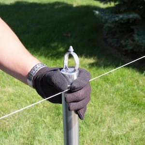 1-5/8 in. Chain Link Fence Line Post Set