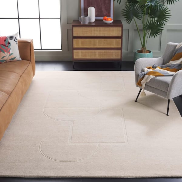 Soho 8 ft. x 10 ft. Beige/Ivory Abstract Shapes Area Rug