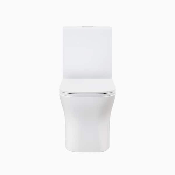 Swiss Madison Concorde 1-Piece Square Toilet Dual Flush 1.1/1.6 GPF in Matte White