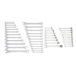 SAE/MM Combination and Ratcheting Wrench Set (44-Piece)