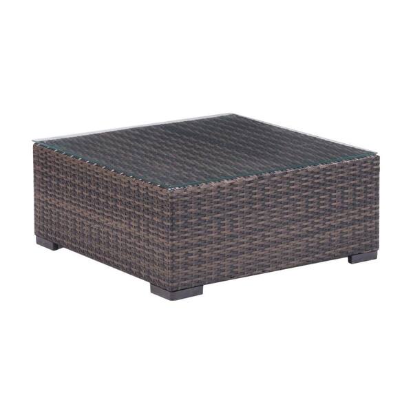 ZUO Bocagrande Patio Coffee Table in Brown