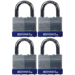 1-9/16 in. (40 mm) Laminated Steel Padlock (4-Pack)