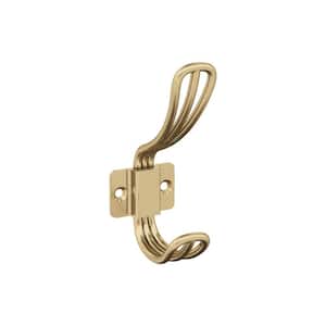 Vinland 4-11/16 in. L Champagne Bronze Double Prong Wall Hook