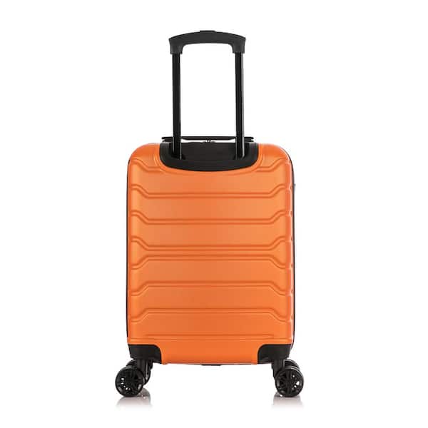 InUSA Trend 20 in. Orange Lightweight Hardside Spinner Carry On