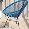 CORVUS Acapulco Peacock Blue Outdoor Lounge Chair Set of 2