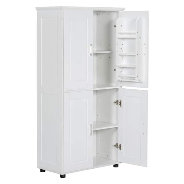 grossag 31.3 in. W x 15.6 in. D x 62.3 in. White Freestanding