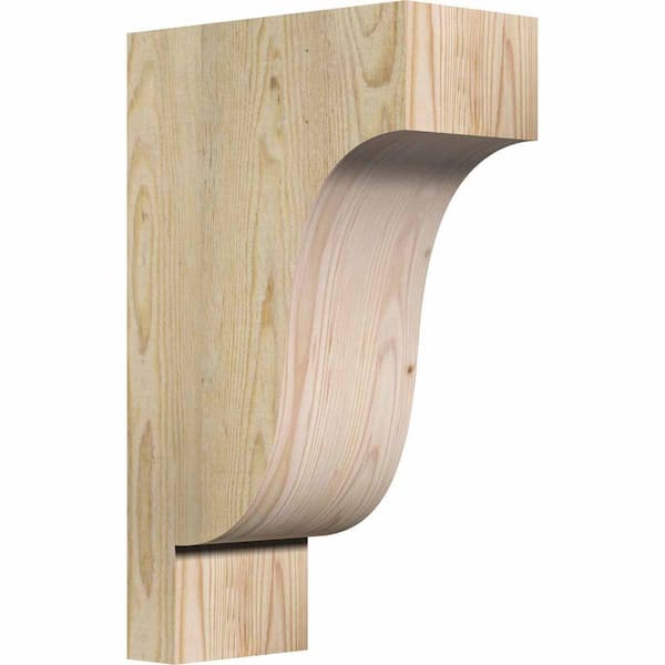 Ekena Millwork 6 in. x 12 in. x 20 in. Douglas Fir Newport Rough Sawn Corbel