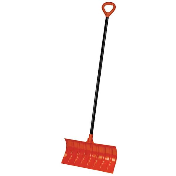 Emsco Bigfoot 50 in. Roller Snow Shovel with Large D-Grip Metal Handle  1219D-1 The Home Depot