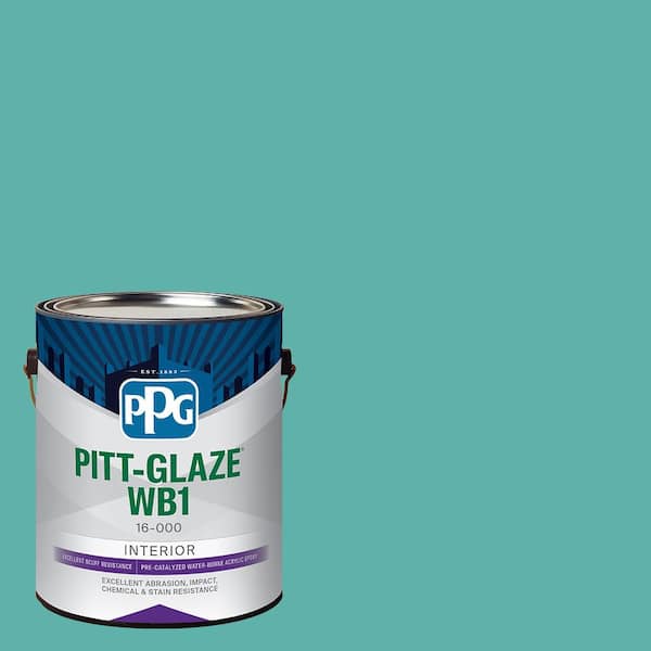 Pitt-Glaze 1 gal. PPG1231-5 Artesian Well Semi-Gloss Interior Waterborne 1-Part Epoxy Paint