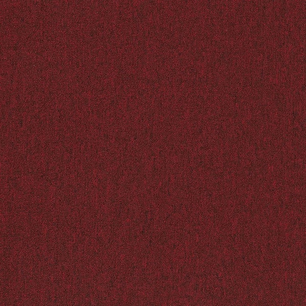 Form Focus-Fiery-Red Commercial/Residential 24 x 24 in. Glue-Down Carpet Tile Square (72 sq. ft. )