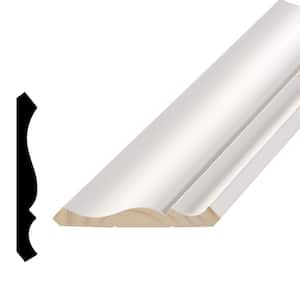 Alexandria Moulding 9/16 in. x  4−5/8 in. Primed Finger Jointed Wood Crown Moulding (Sold by Linear Foot)