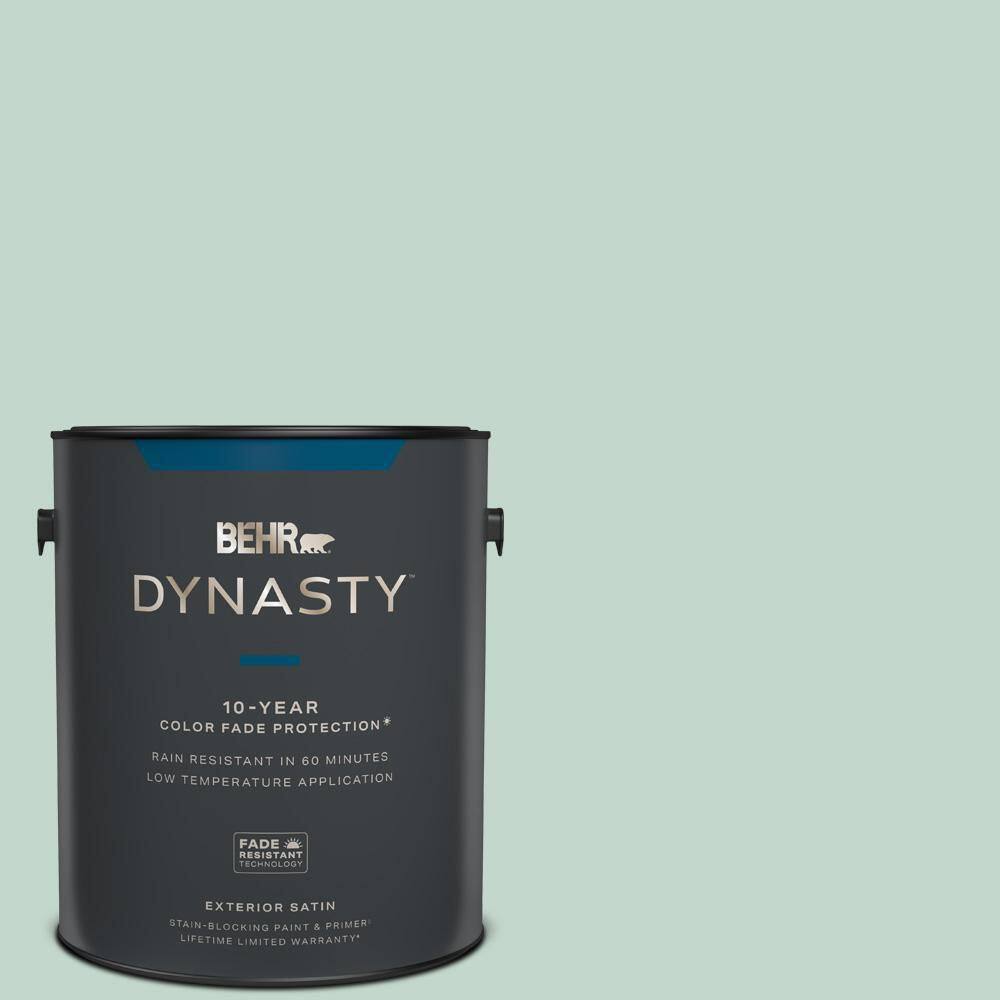 BEHR DYNASTY 1 gal. 470E3 Aqua Smoke Satin Exterior StainBlocking