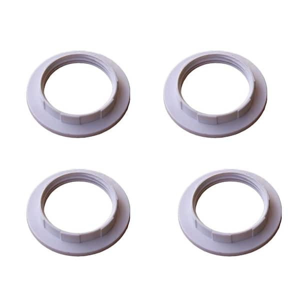 E26 E27 Lamp Shade Collar Rings, 1.57 Inch Inner Diameter Lock Socket Adapter Retainer Rings for Light Fixture