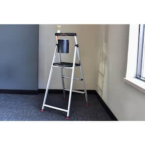 3-Step Aluminum Step Stool with 225 lb. Load Capacity Type II Duty Rating