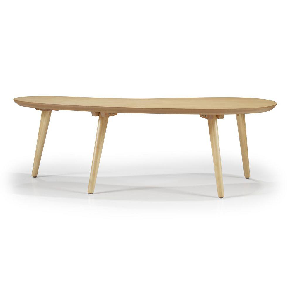 EcoFlex Furniture MDC10 Mid Century Modern Coffee Table&#44; Oak