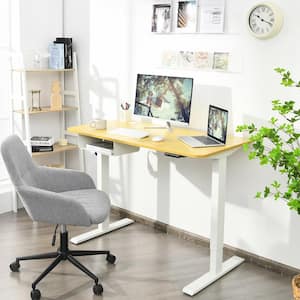 48 inch Electric Standing Desk Height Adjustable w/Control Panel & USB Port Beige