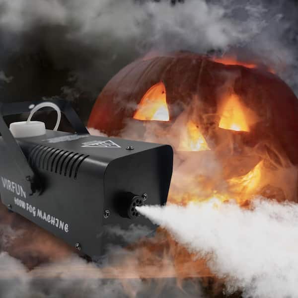 Fog Machine with Wireless and Wired Remote Control for Halloween Scares, Party, Outdoor Indoor and Stage Effect (1-Pack)