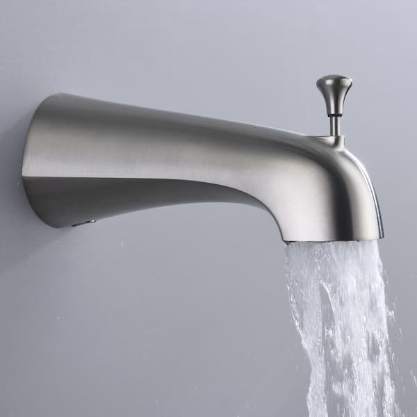 Meno Series Single-Handle 1-Spray Tub and Shower Faucet in Brushed Nickel Meno Series Single-Handle 1-Spray Tub and Shower Faucet in Brushed Nickel