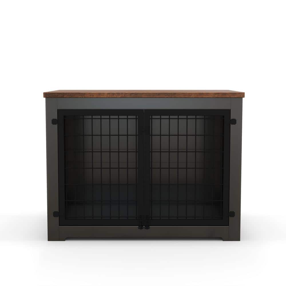 cenadinz Furniture style dog cage wooden dog cage double door dog cage