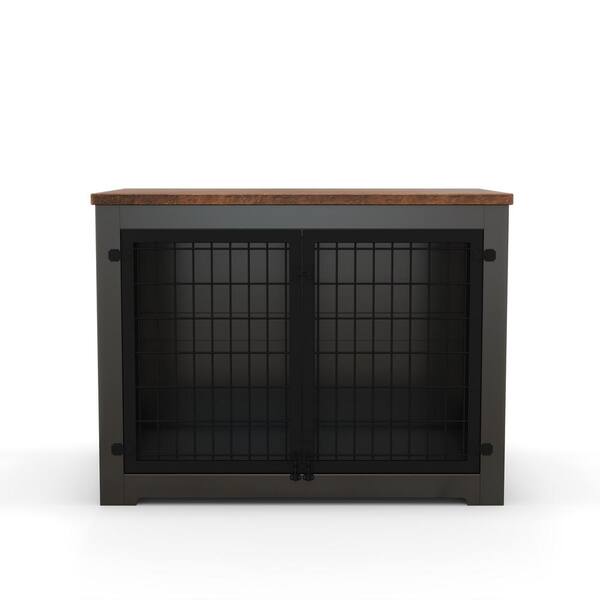 cenadinz Furniture Style Dog Cage Wooden Dog Cage Double Door Dog Cage Side Cabinet Dog Cage Dog Crate