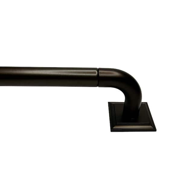 Versailles Home Fashions 28 in. - 48 in. Adjustable Single 1 in. Dia Blockout Rod in Bronze