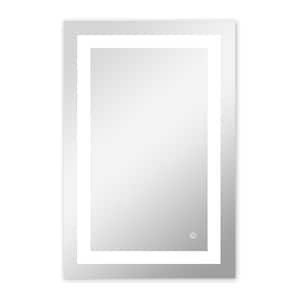 36 in. W x 36 in. H Rectangular Frameless LED Light Wall Bathroom Vanity Mirror with UL Certified Anti-Fog Film