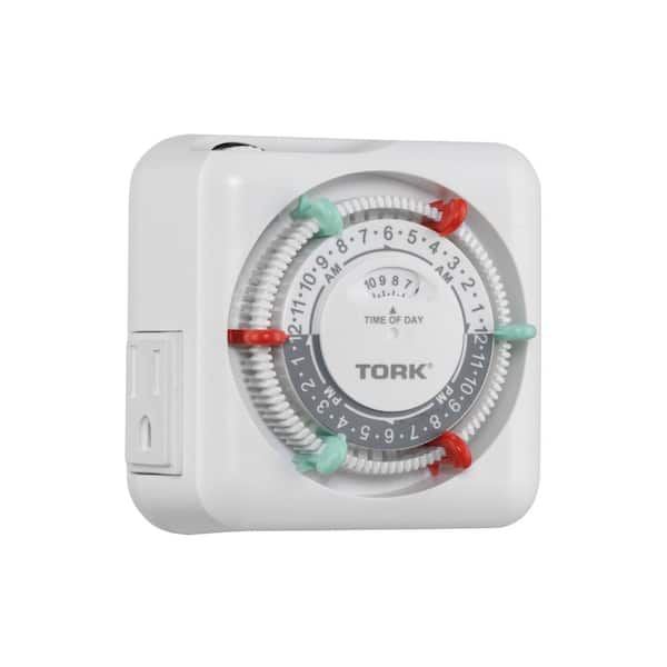 15 Amp 24-Hour Indoor Plug-In Heavy Duty Appliance Timer with 2-Outlet Receptacles, White