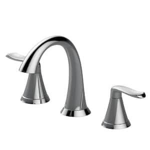 Piccolo 8 in. Widespread 2-Handle Bathroom Faucet with Drain Assembly in Chrome