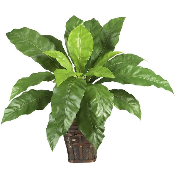 20 in. Artificial Boston Fern Leaf Stem Plant Greenery Foliage Bush