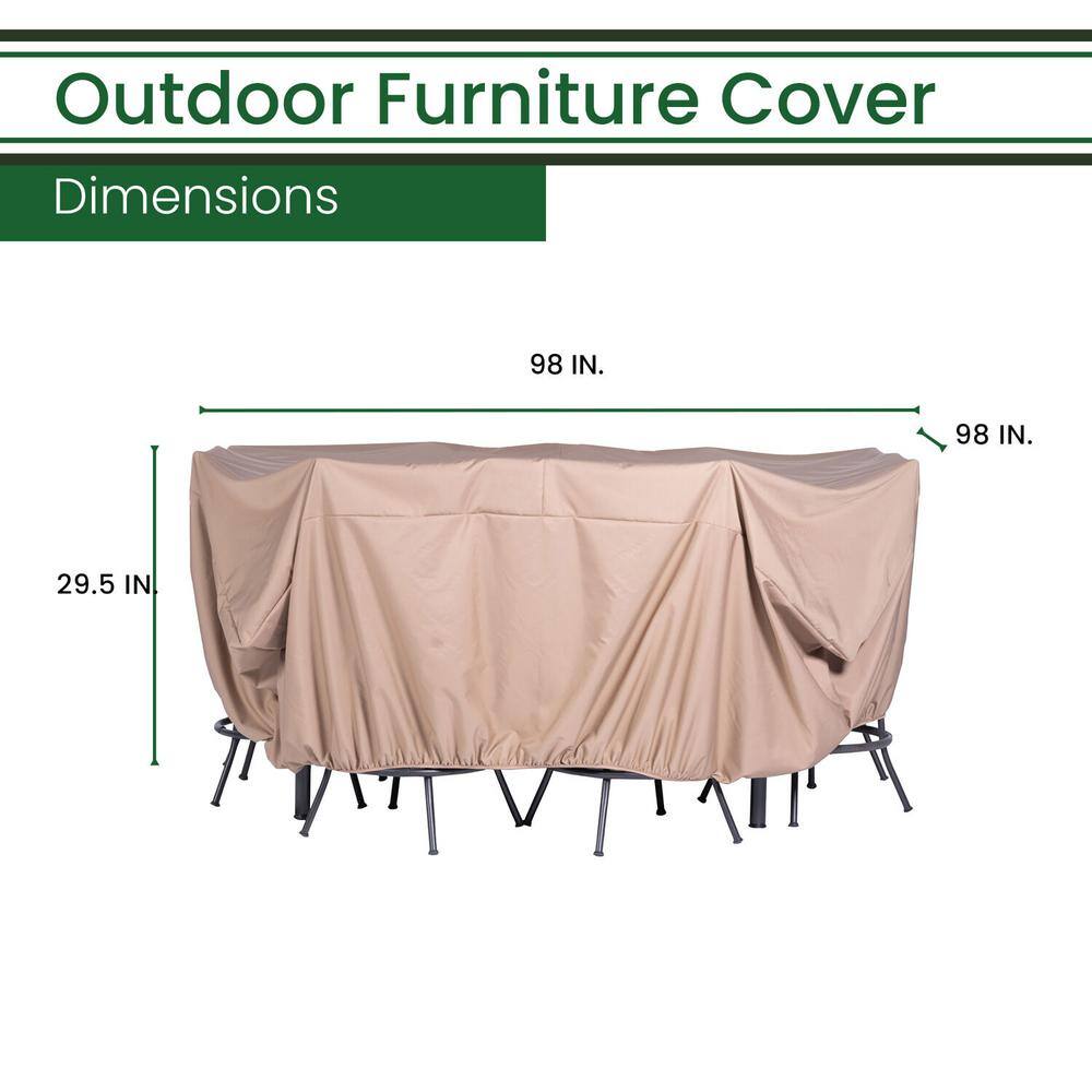 Nude Sun Resistant Outdoor Furniture Cover for 5-Piece Set
