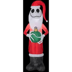 4 ft. Inflatable Christmas Jack Skellington as Santa