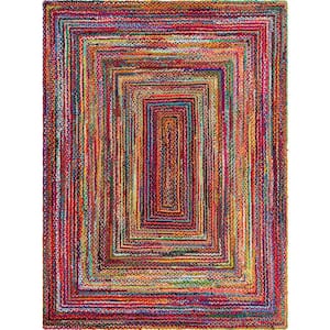 Braided Chindi Layer Multi 10 ft. x 13 ft. 1 in. Area Rug