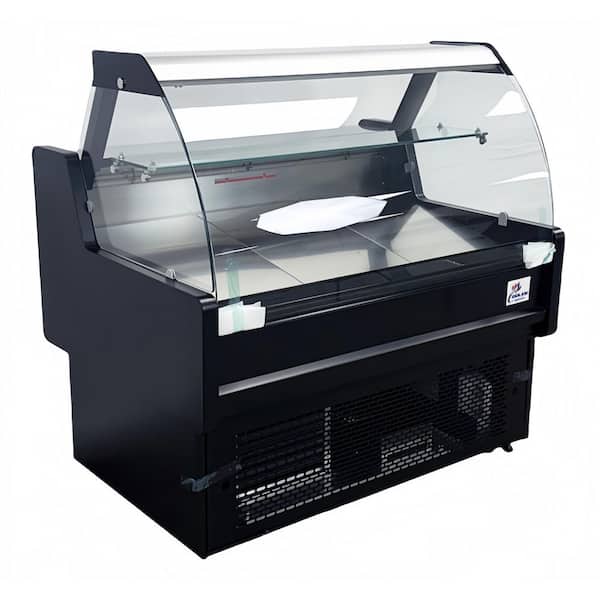 NSF Commercial 47 in. 22 cu. ft. Glass Door Refrigerated Deli Display Case Cooler in Black