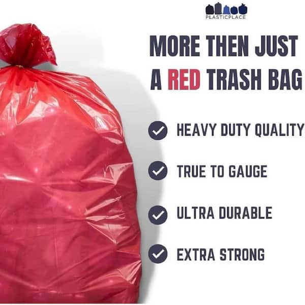Trash Bags Drawstring, Unscented Heavy Duty Wastebasket Bin Liners (Red) -  China Trash Bag and Star Seal Bag price