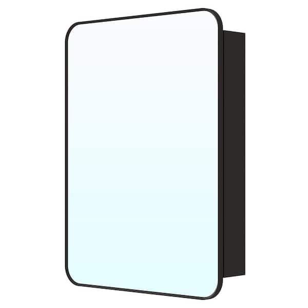 24 in. W x 32 in. H Rectangular Aluminum Medicine Cabinet with Mirror