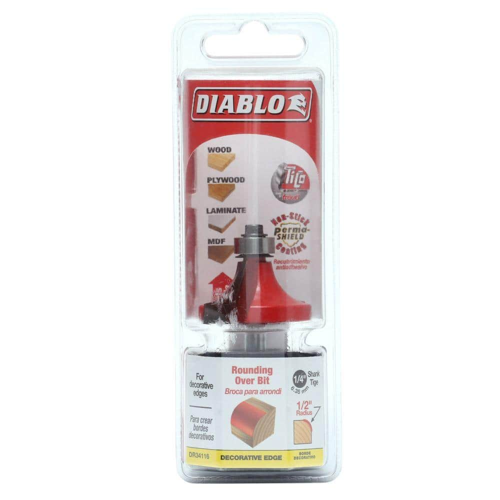 DIABLO 1/2 in. Radius Rounding Over Router Bit