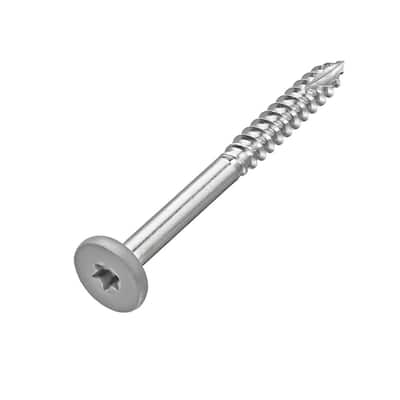 #9 x 1-7/8 in. Stainless Steel Star Drive Flat Undercut Composite Fascia Screw Westminster in Gray (100-Pack)
