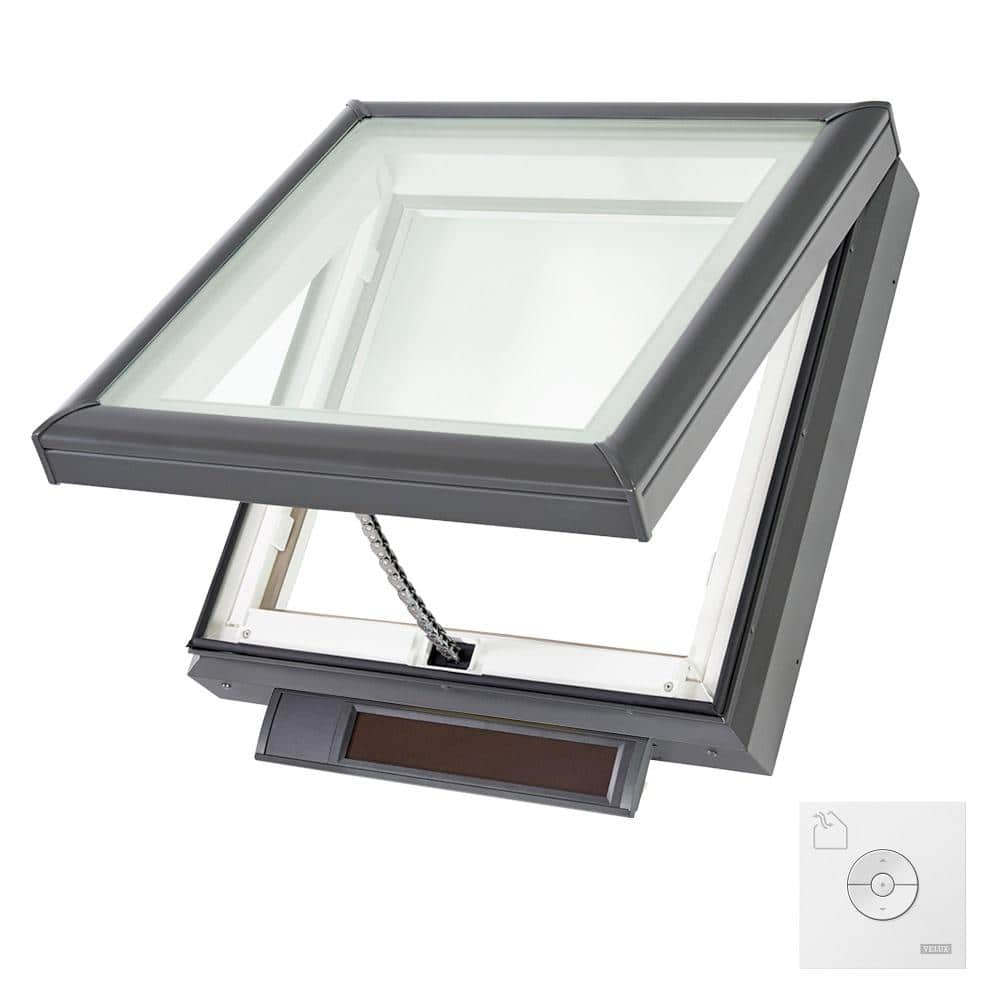 22-1/2 in. x 22-1/2 in. Solar Powered Fresh Air Venting Curb-Mount Skylight with Laminated Low-E3 Glass -  VELUX, VCS 2222 2004