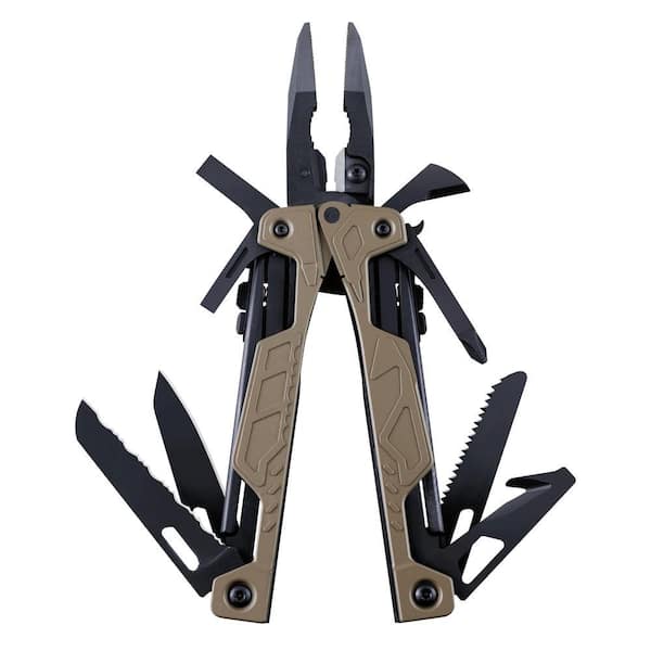 Leatherman Tool Group Tan and Black OHT 16 One-Hand Operable Multi-Tool
