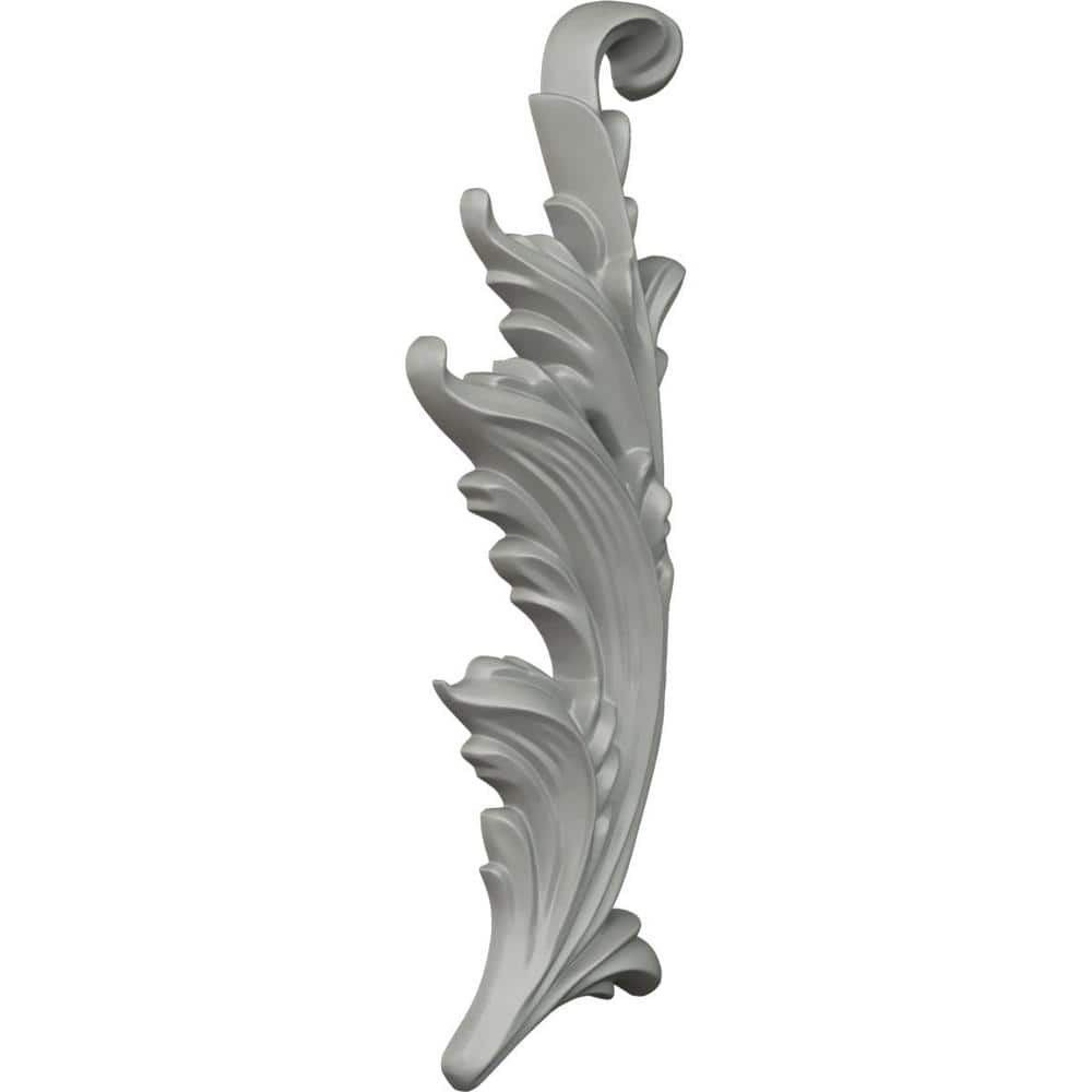 White Primed Urethane Applique Scroll Onlay