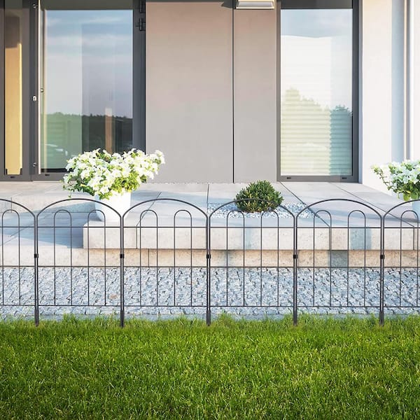 AMAGABELI GARDEN & HOME 8 Panels Decorative Garden Fence 10ft (L