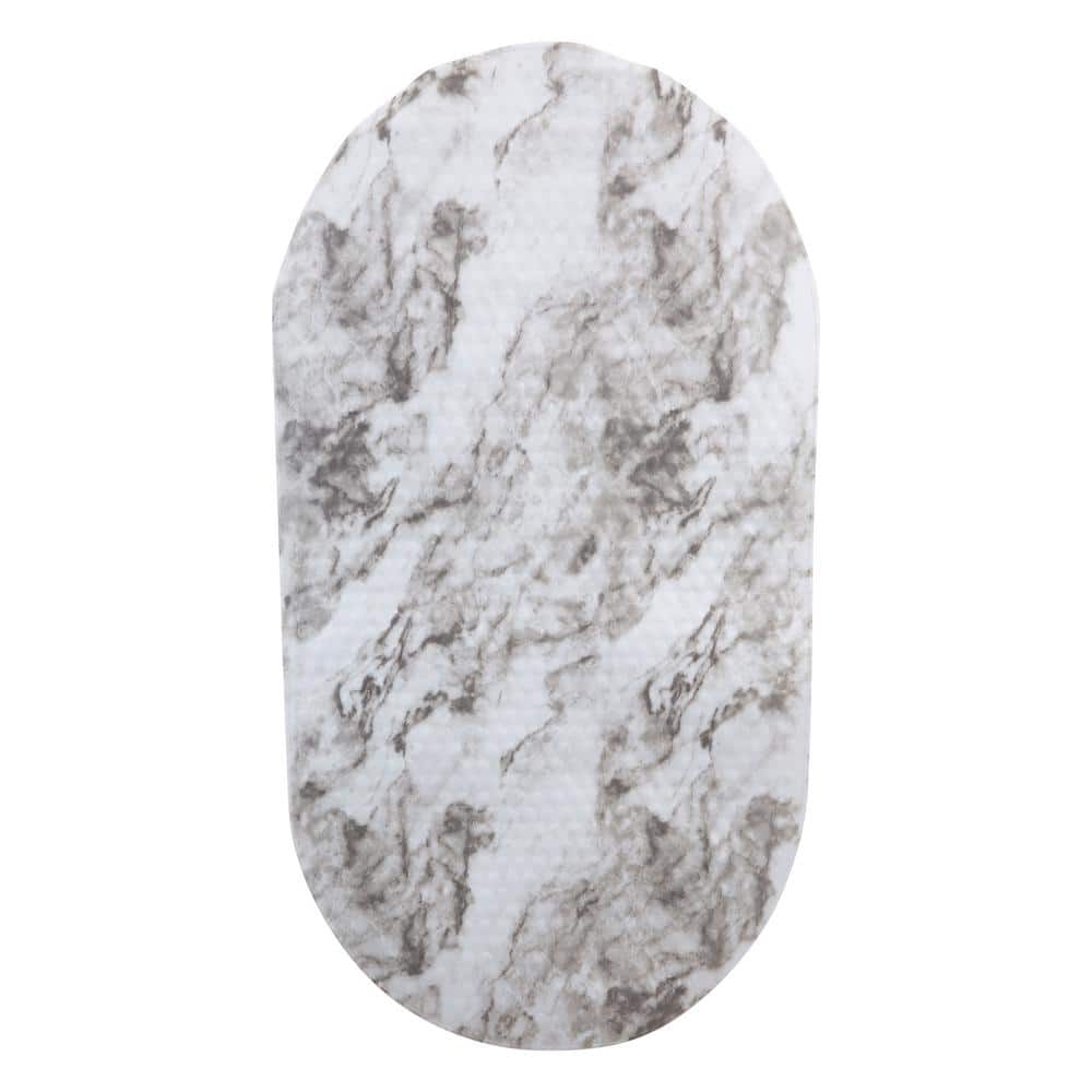 Honcor Bath Stone/Shower Mat, Non-Slip, Super Absorbent Marble, (23.6 x  15.7)