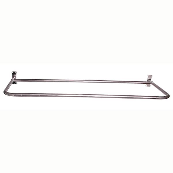 Barclay Products 48 in. x 26 in. D Shower Rod in Polished Nickel