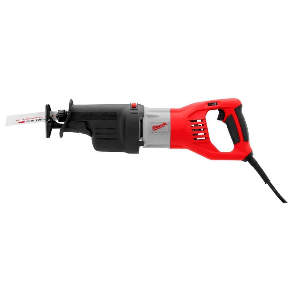 Milwaukee 15 Amp 1-1/4 in. Stroke Orbital SUPER SAWZALL Reciprocating Saw  with Hard Case 6538-21 The Home Depot