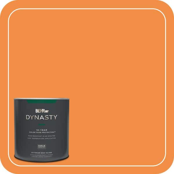 BEHR DYNASTY 1 qt. #260B-7 Bird of Paradise Semi-Gloss Exterior Stain-Blocking Paint & Primer
