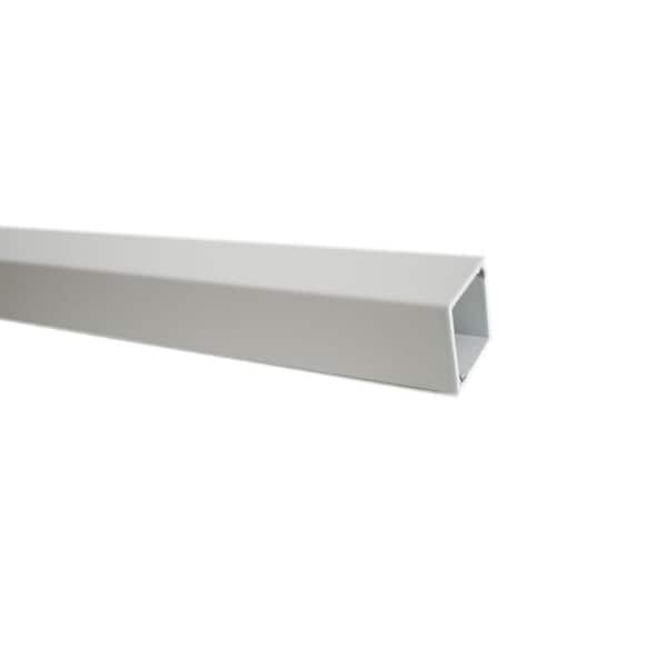 26 in. x 3/4 in. White Aluminum Square Deck Railing Baluster (5-Pack)